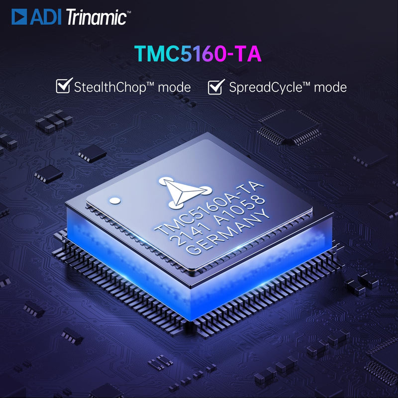 BIGTREETECH TMC5160T Plus V1.0 Stepper Motor Driver 8V-60V StepStick SPI Silent High Speed Printing for Marlin/Klipper/RRF Firmware Manta M8P V2.0/V1.0, Octopus Pro Control Board (Without Case) TMC5160T Plus(w/o case)