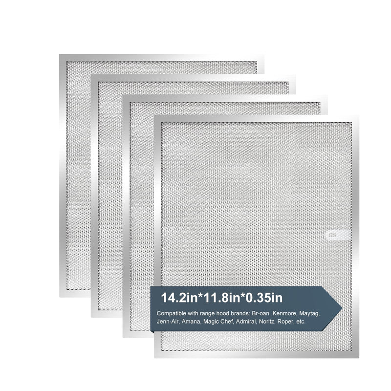 BPS1FA30 Range Hood Grease Filter 11-3/4" x 14-1/4"(2-Pack) Aluminum Filter Compatible with Bro.an Nu.Tone Allure Range Hood Filter,Replaces 99010299 99010305 S99010305 AP3378953 by oneket 2