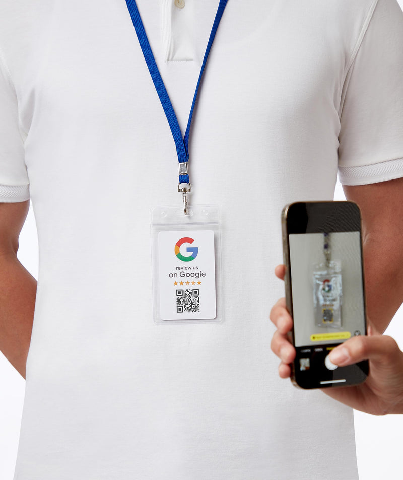 Google Review Card - NFC and QR Code, Easy Setup, for All Businesses (3-Pack) 3