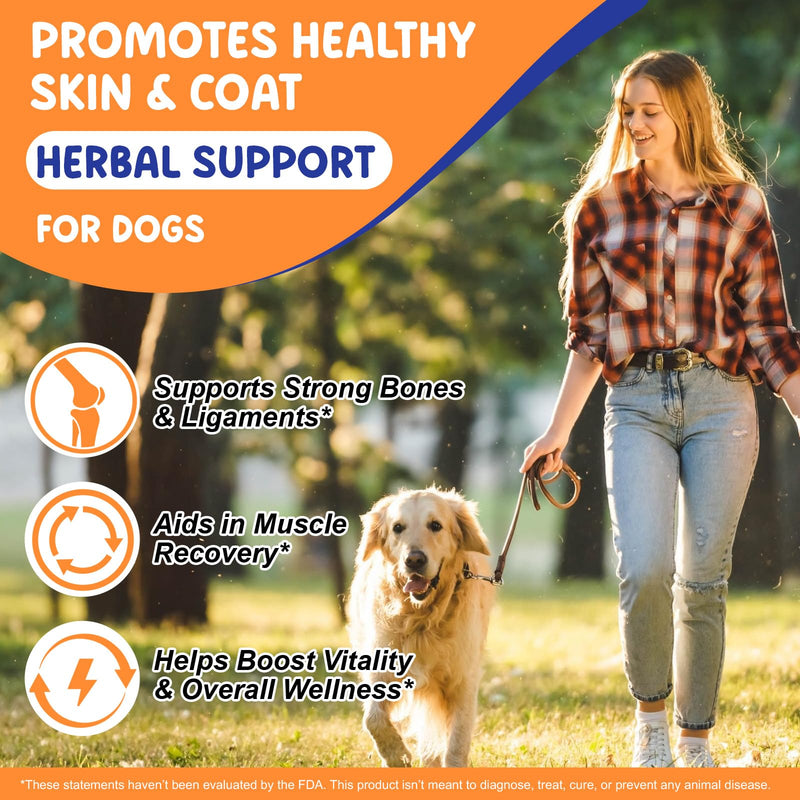 Liquid Collagen for Dogs, Dog Joint Supplements, Skin and Coat Supplement, Dry and Itchy Skin Relief, Support Digestive Health, Dog Collagen Drops with Biotin, MSM, Ginger, Bacon Flavor
