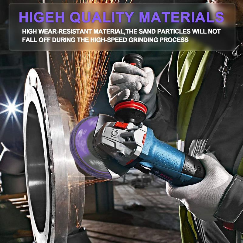 6-Pack Paint Stripping Discs 4” x 5/8” for Angle Grinder Rust & Paint Remover, Includes 2 Purple, 2 Blue, 2 Black - NewNest Australia
