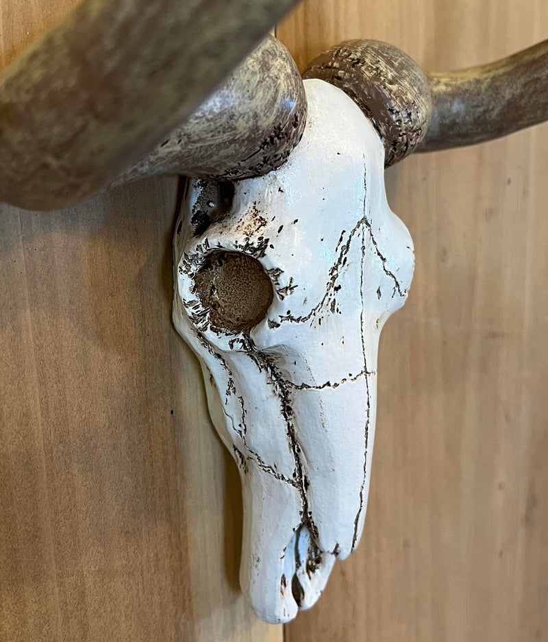 Bull/Cow Skull Wall Mount Toilet Paper Holder – Rustic Western Bathroom Décor
