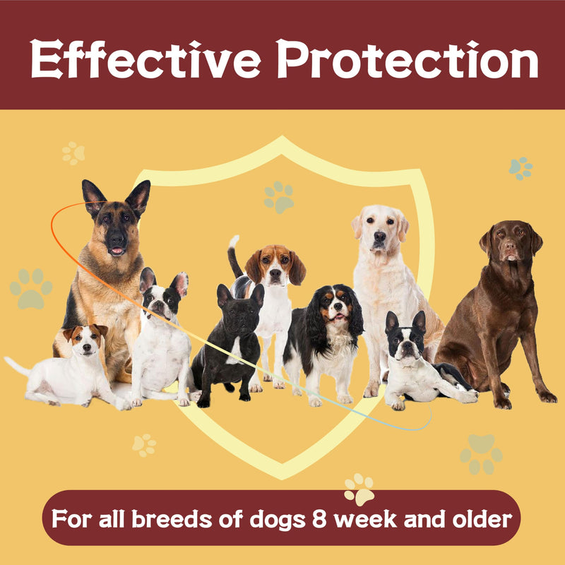 Flea and Tick Prevention for Dogs, Flea and Tick Treatment for Extra Large Dog, Flea & Tick Control, 89-132 Pounds, 6 Doses extra large dog-6 Doses