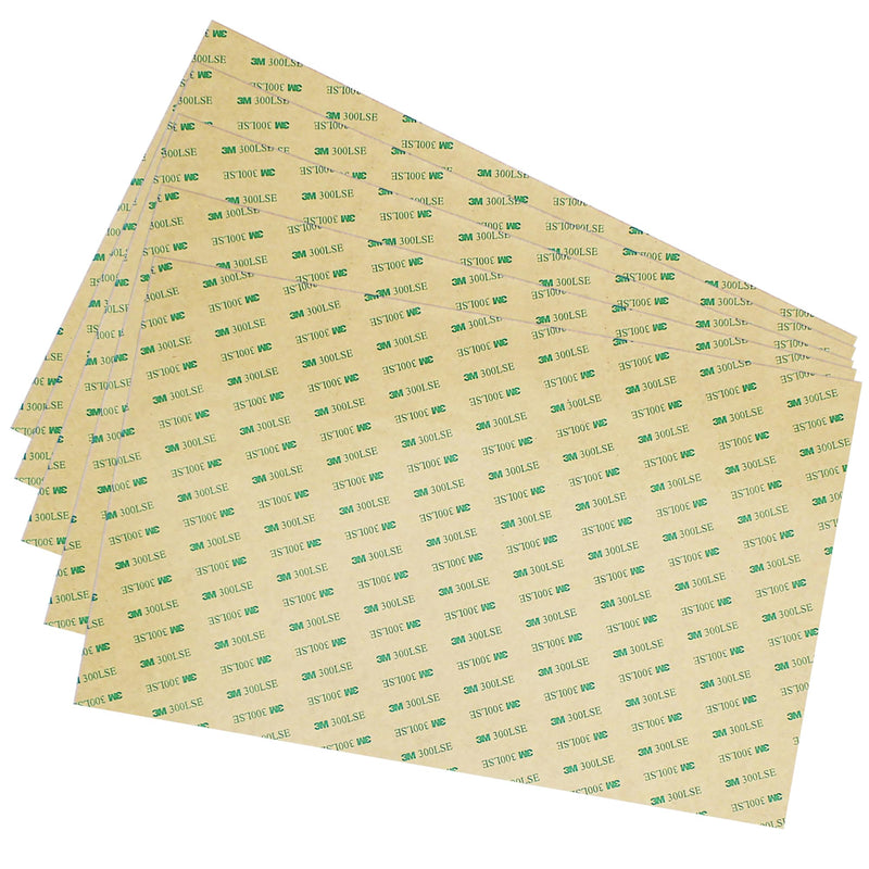 3M 9474LE 300LSE Double Sided Adhesive Transfer Tape. Pack of 5 Sheets 12" x 9.5" 12" x 9.5"