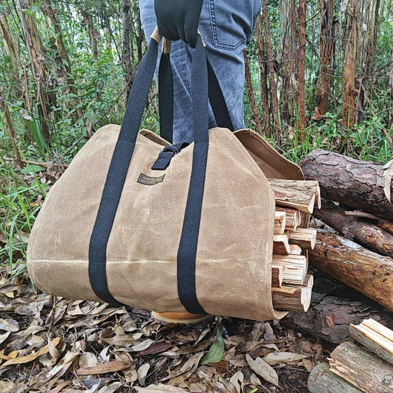 Firewood Carrier, Log Carrier for Firewood, Wood Carrying Bag for Firewood, Firewood Carriers with Handles for Fire Pit, Camping, BBQ Barbecue, Outdoor Activity