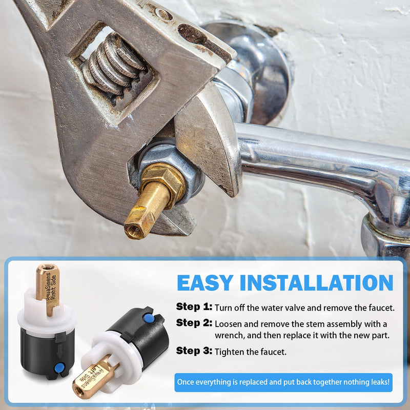 RP60400 Faucet Cartridge Replacement for Delta Diamond Seal Technology (DST), Fits Most Delta 2-Handle Bathroom, Kitchen, Sink and Bathtub Faucets 1920, 1930, 1940, 1960 Series, Leak-Free Black RP60400 Cartridge