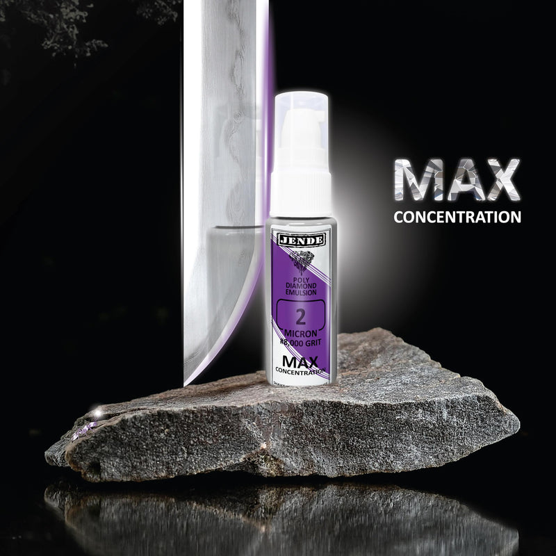 Jende 2 Micron Max Poly Diamond Stropping Emulsion 20ml, Premium Stropping emulsion