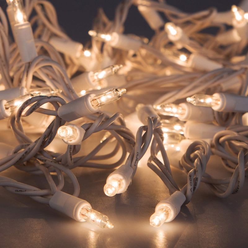 612 Vermont 50 Clear Christmas Lights on White Wire, UL Approved for Indoor/Outdoor Use, 9 Foot of Lighted Length, 11 Foot of Total Length 1 50 Light