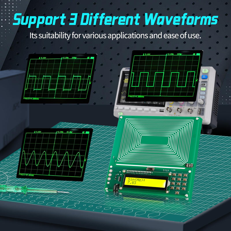7.83Hz Schumann Wave Resonance Generator, Ultra-Low Frequency Pulse Generator, 0.01Hz~200000Hz Adjustable Sine Wave Resonance Generator, USB Powered Schumann Generator, USB Cable Included