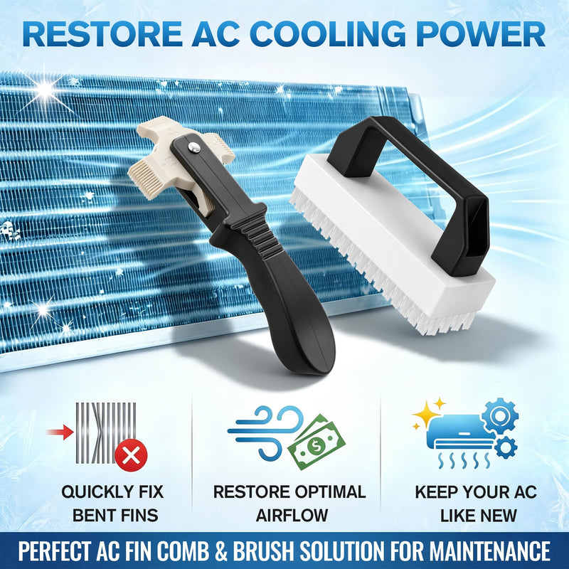 AC Fin Comb Set, Air Conditioner Comb and Radiator Fins Straightener Tool