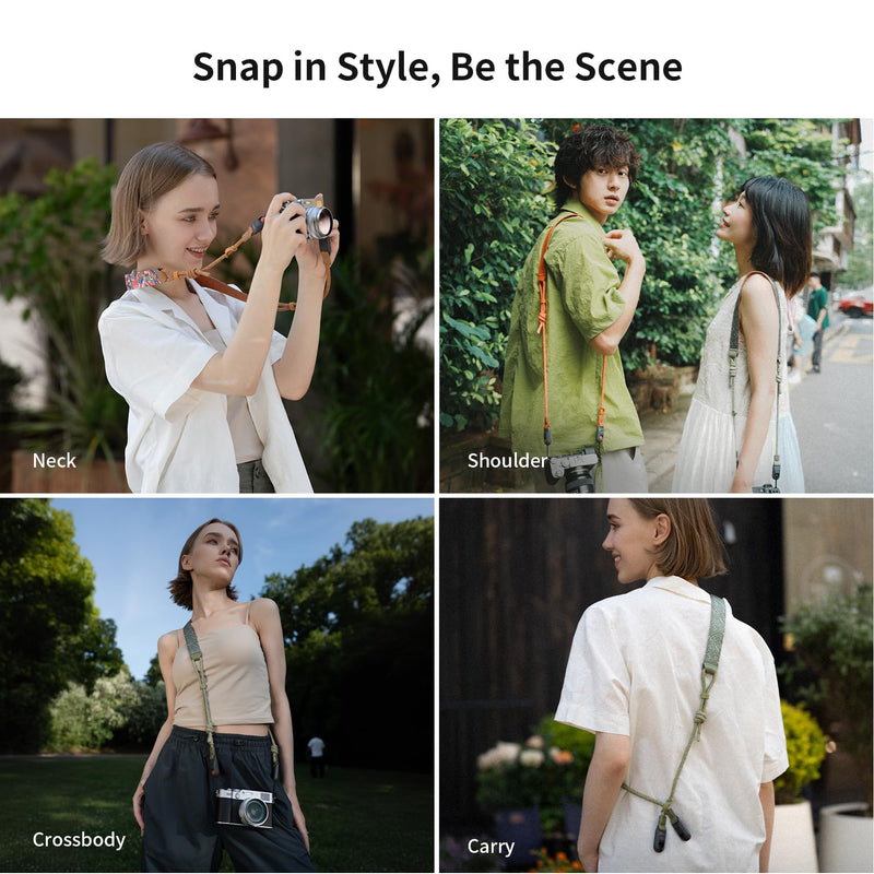 PGYTECH Camera Strap Air for Mirrorless Camera Shoulder Strap Adjustable Neck Strap Light for Sony ZV-E10 for Canon G7 X (Tribal Geometric) Tribal Geometric