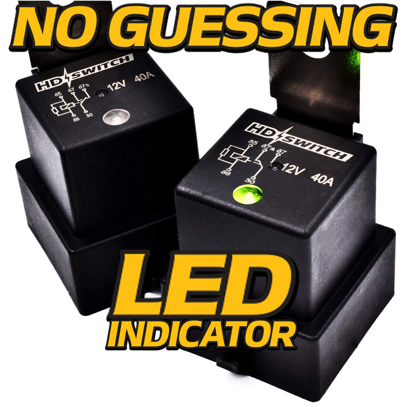 HD Switch Waterproof Relay for Scag 48788 with LED Indicator Upgrade - 40AMP - No Diode - 12VDC - fits SCR42-25CH SMST-61 SMST-61A SMST-72 SMST-72A SMT-52A SMT-61A SMTC-40 SMTC-48A