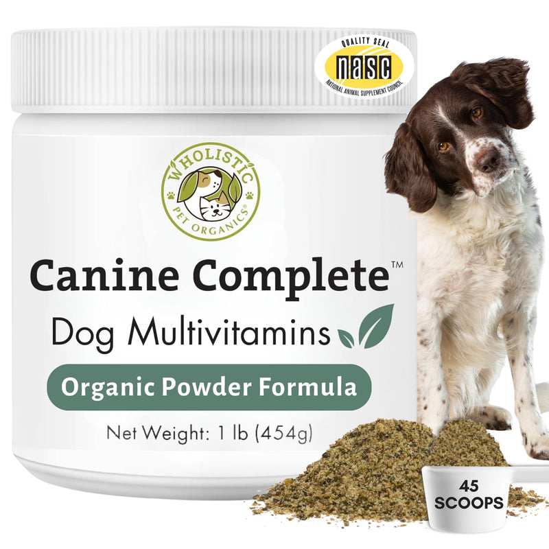 Wholistic Pet Organics Canine Complete & Pure Colostrum - Dog Vitamins and Supplements for Immune System, Digestive, Skin, Coat & Overall Health