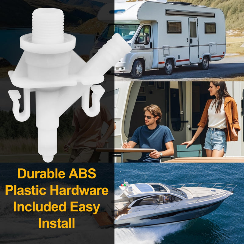 RV Toilet Water Valve Replacement Kit Compatible with Sealand Dometic 300, 301, 310, 311, 320, 321,(385311641#),for Pedal-Flush Toilets