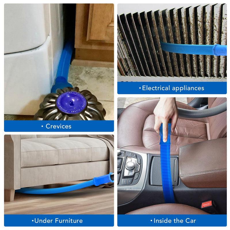 Sealegend Dryer Vent Cleaner Kit Vacuum Hose Attachment Compatible with All Vacuum Cleaner, Quickly Lint Remover Cleaning Supplies 31.5 Inch