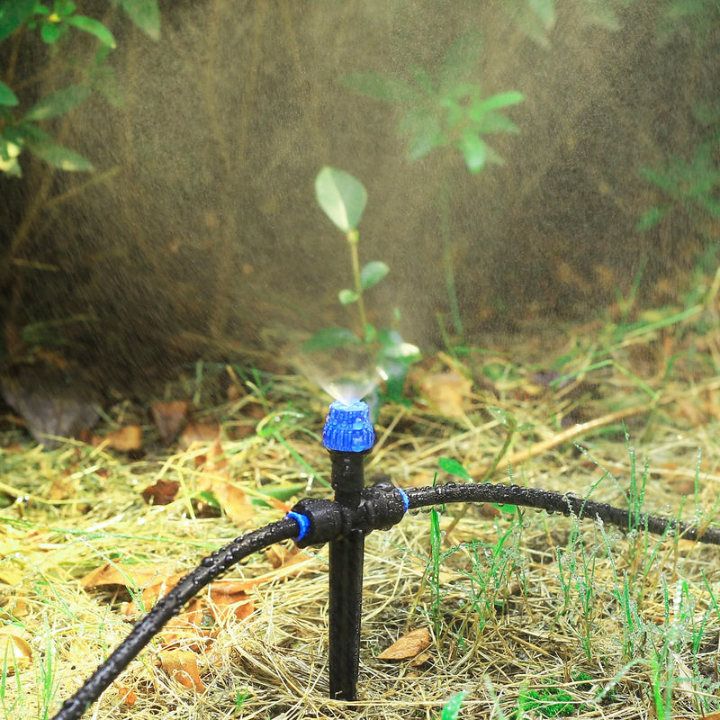 Drip Irrigation Emitters,with Adjustable 360 Degree Water Flow Drippers Atomization Sprayer for 1/4 inch Tubing,Garden Drippers Sprinker for House Garden Watering System (36pcs-Atomization Sprinker) 36pcs-Atomization Sprinker