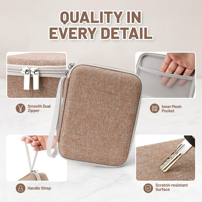 Portable Travel Case Compatible with Shark ChillPill 3-in-1 Fan, Brown