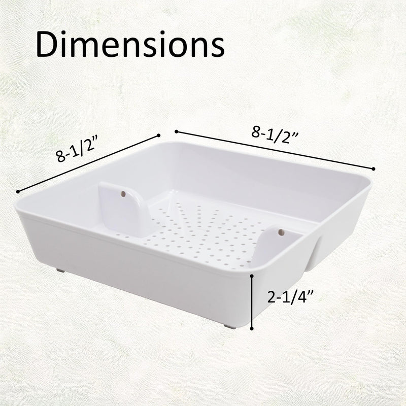 4 Pcs 8.5" ABS Floor Sink Commercial Drain Cover Strainer Drop-in Basket ABS x4
