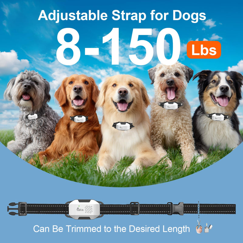 TATA: PupGuide 3000 Pro - 2-in-1 Ultrasonic Dog Remote Trainer, Bark Deterrent & Shock Collar - 4 Modes, Waterproof-Adjustable, Dual Pet Training
