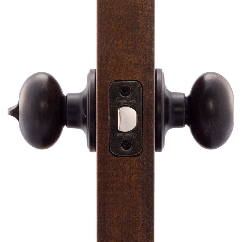 Copper Creek EK2030TB Egg Door Knob, Privacy Function, 1 Pack, in Tuscan Bronze 1 Count (Pack of 1)