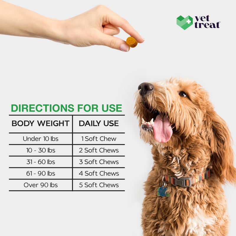 Dog Multivitamin Chewable with Glucosamine -Made in USA- Puppy & Senior Supplement - 120 Treats - Dog Vitamins and Supplements - Skin, Heart, Immunity, Hip & Joint Support + Salmon Oil + Probiotics - PawsPlanet Australia
