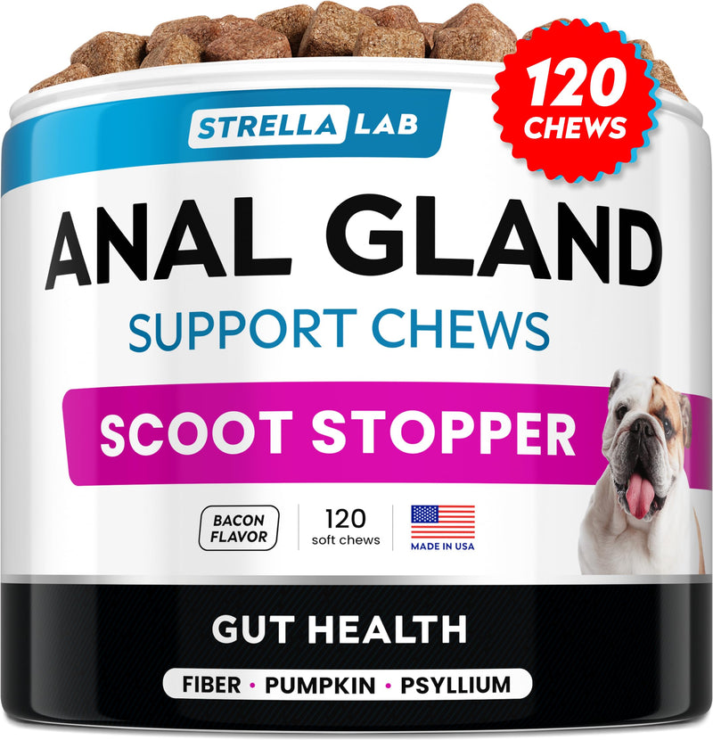 Pumpkin + Anal Gland Support Dogs Bundle - High Fiber Supplement & Digestive Enzymes - Stool Consistency, Scoot Treatment & Gut Health Support - Diarrhea, Constipation & Stomach Relief - Made in USA