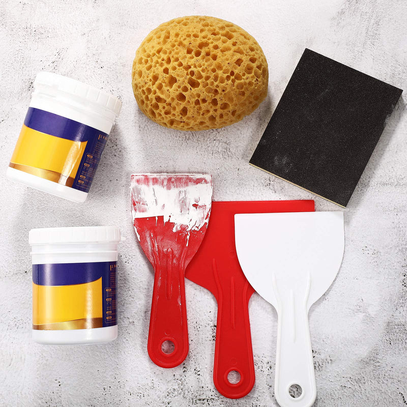 Knockdown Texture Sponge Drywall Wall Patch Ceiling Texture Sponge Home Decor Sponge for Texture Repair DIY Painting Ceiling (2 Pieces,13 x 15 x 6 cm) 2 13 x 15 x 6 cm - NewNest Australia