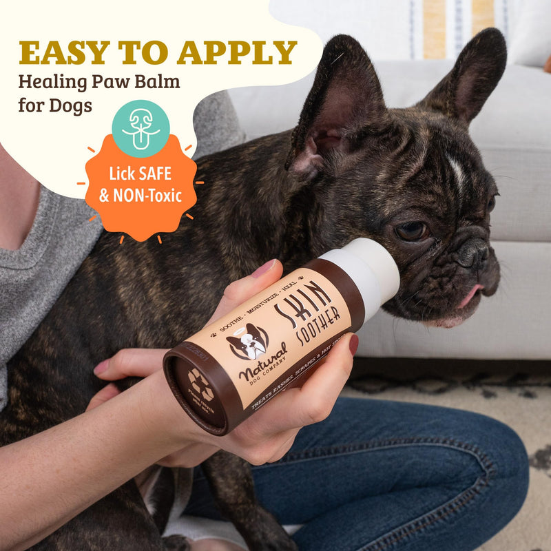 Natural Dog Company Bundle: Allergy & Itch Defense Chews (90 ct) + Skin Soother Balm (2 oz) – Vet-Strength Support with Colostrum, Salmon Oil & Probiotics + Healing Balm for Itchy, Dry, Irritat