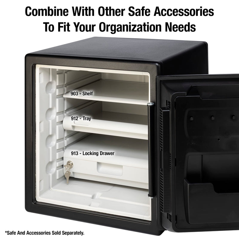 SentrySafe Shelf Insert for SFW082 and SFW123 Fireproof and Waterproof Safes, White Adjustable Safe Shelf Accessory for 0.8 and 1.2 Cubic Feet Safes, 903