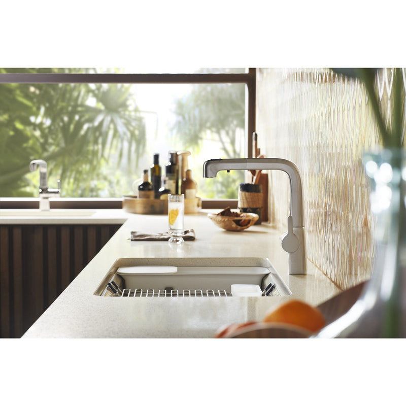 Kohler K-6239-0 15-11/16" x 6-7/8" Rinsing Colander with Cutting Board White