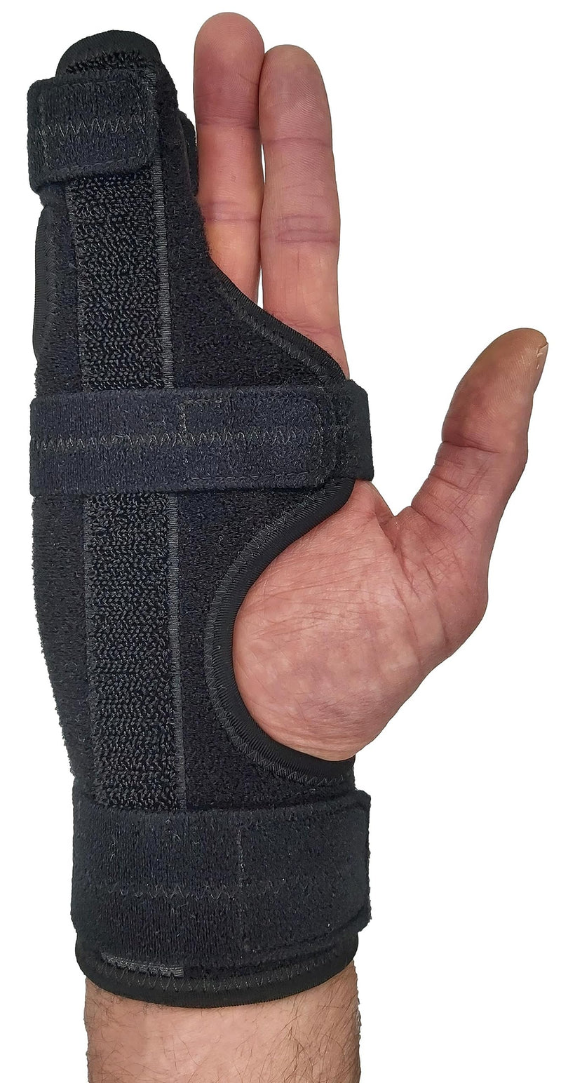 Metacarpal Finger Splint Hand Brace | Pinky Finger Splint For Boxer Fractures, Broken Ring Finger | Little Finger Cast, Trigger Finger Immobilizer Straightener, Ulnar Gutter Splint Support | RIGHT S/M Small/Medium (Pack of 1)