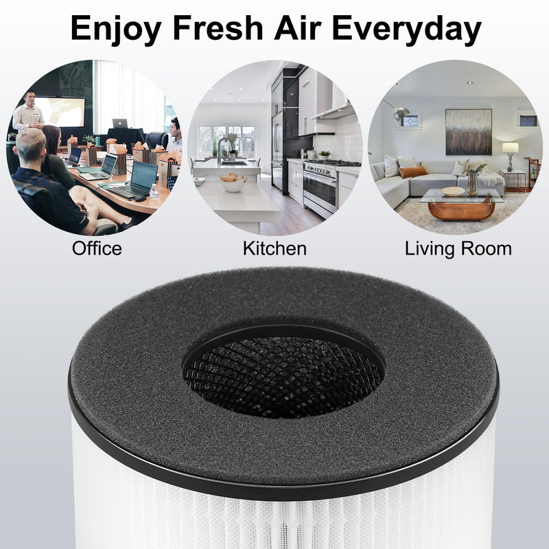 BS-03 Replacement Filter Compatible with PARTU & Slevoo BS03 Air Purifier