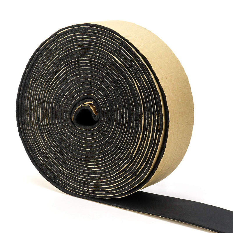 QWORK Pipe Wrap Insulation, Waterproof Foam Insulation Tape Adhesive for Hot or Cold Pipes, 33 Ft x 2 Inch Wide x 1/8 Inch Thick 2" x 1/8" x 30' 1 pack - NewNest Australia