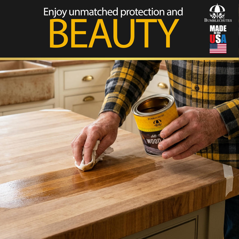All-Natural Wood Finish Polymerized Tung Oil & Citrus Solvent for Wood 16oz