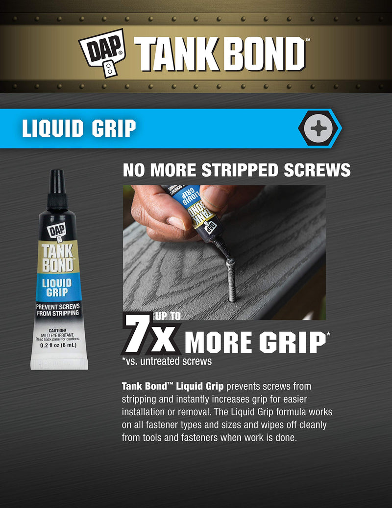 DAP Tank Bond Liquid Grip, .2 Oz (7079800177) 0.2 FL OZ