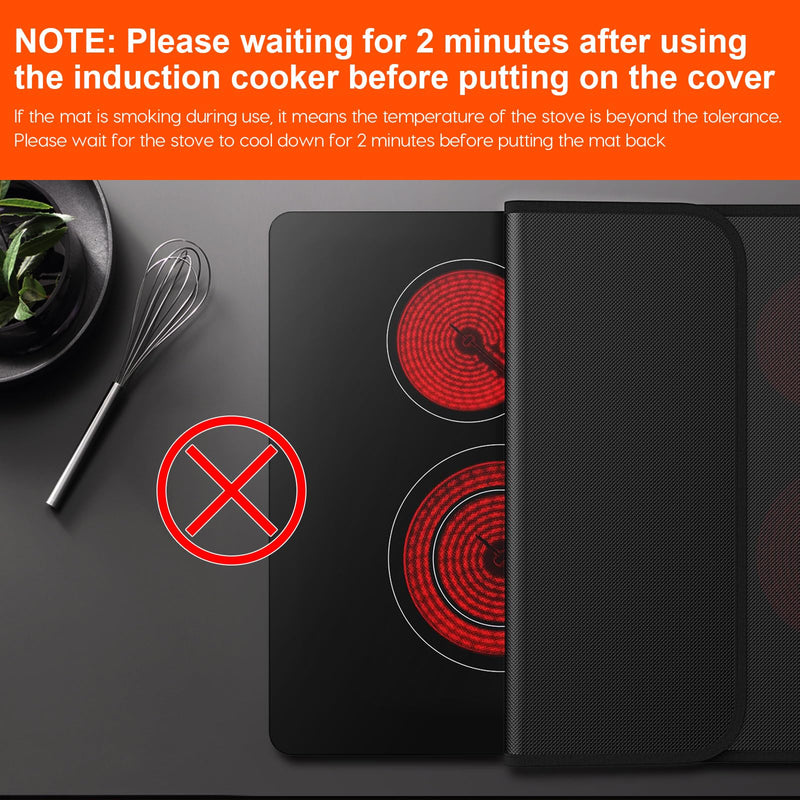 Fireproof Stove Cover, Heat Resistant Stove Top Covers for Electric Stove, 30x21 Inch Glass Stove Top Cover Oven, Waterproof Cooktop Cover, Electric Stove Top Cover Mat, Glass Stove Top Protector 30" x 21"