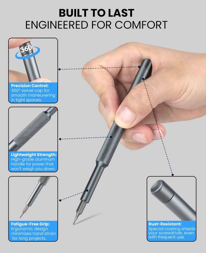 27 in 1 Mini Small Precision Screwdriver Set, Electronics Torx Repair Tiny Tool Kit,for Ring Doorbell, Laptop, Switch, PS5, Xbox, Macbook, iPhone, Watch, Glasses 27 IN 1 Set