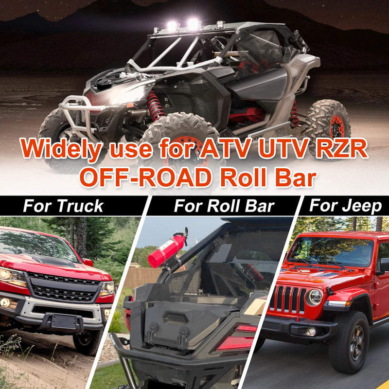Quick Release Fire Extinguisher Mount Bracket Holder Aluminum Roll Bar Mount Bottle Holder Adjustable for Jeep Wrangler TJ JK JL JKU UTV Polaris RZR Ranger (Black) Black