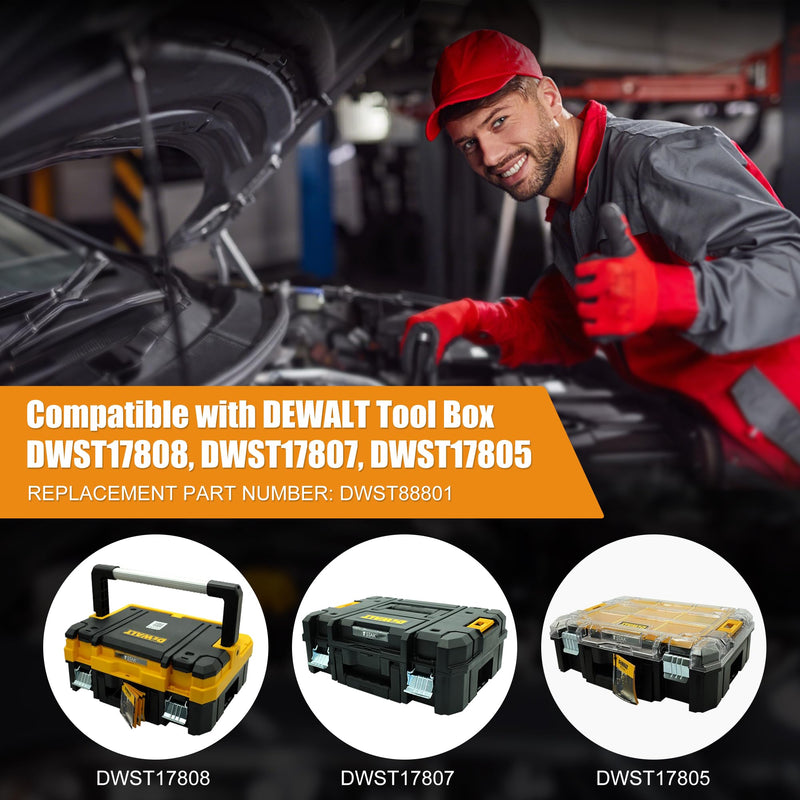 4 Pcs Dwst88801 Tool Boxes Foam for Dewalt Tstak Organizer Packout Foam Insert DWST17808, DWST17807, DWST17805 Customizable, Durable & Tool Protective