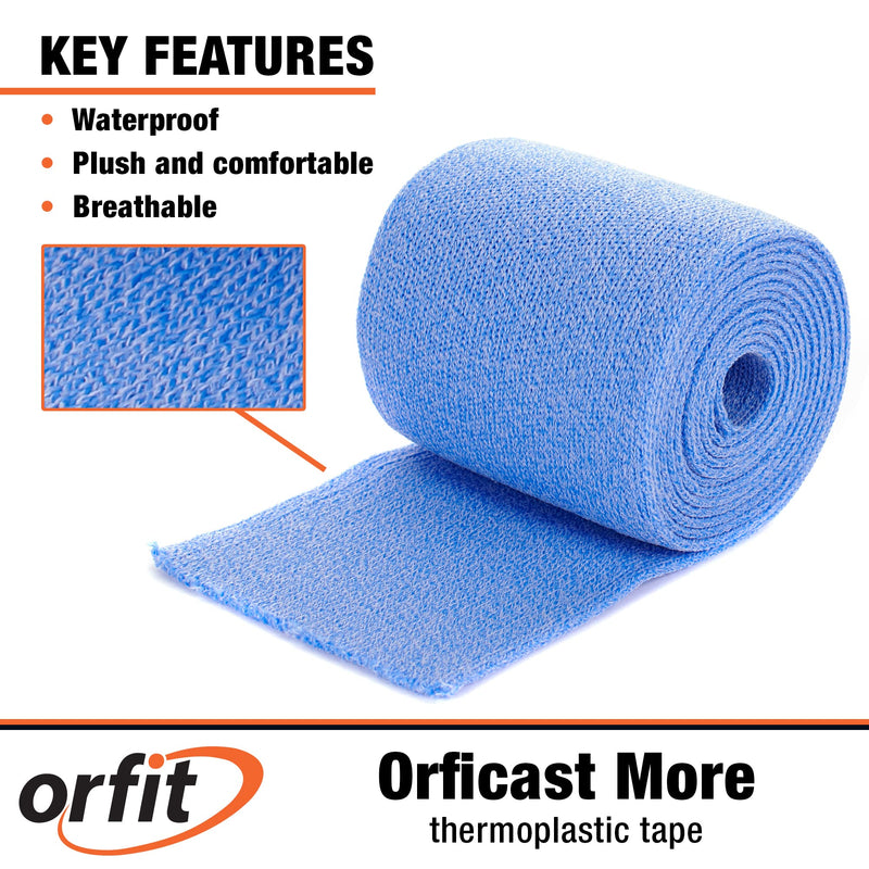Orficast More Thermoplastic Tape, 6" x 9', Black 6-Inch 1 Roll