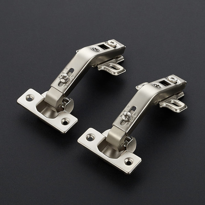 Ravinte 1 Pair 2 Pack Kitchen Cabinet Hinges, 135 Degree Kitchen Cabinet Door Hinges Compatible with Lazy Susan Corner Kitchen Cabinets, Full Overlay Face Frame Concealed Corner Cabinet Hardware
