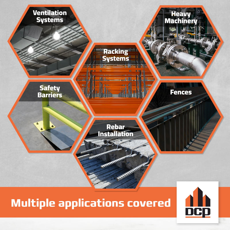 DCP Quickmast AE15 High-Strength Concrete Epoxy Anchoring System for Rebar & Threaded Rods with 3-Pack Replacement Nozzles