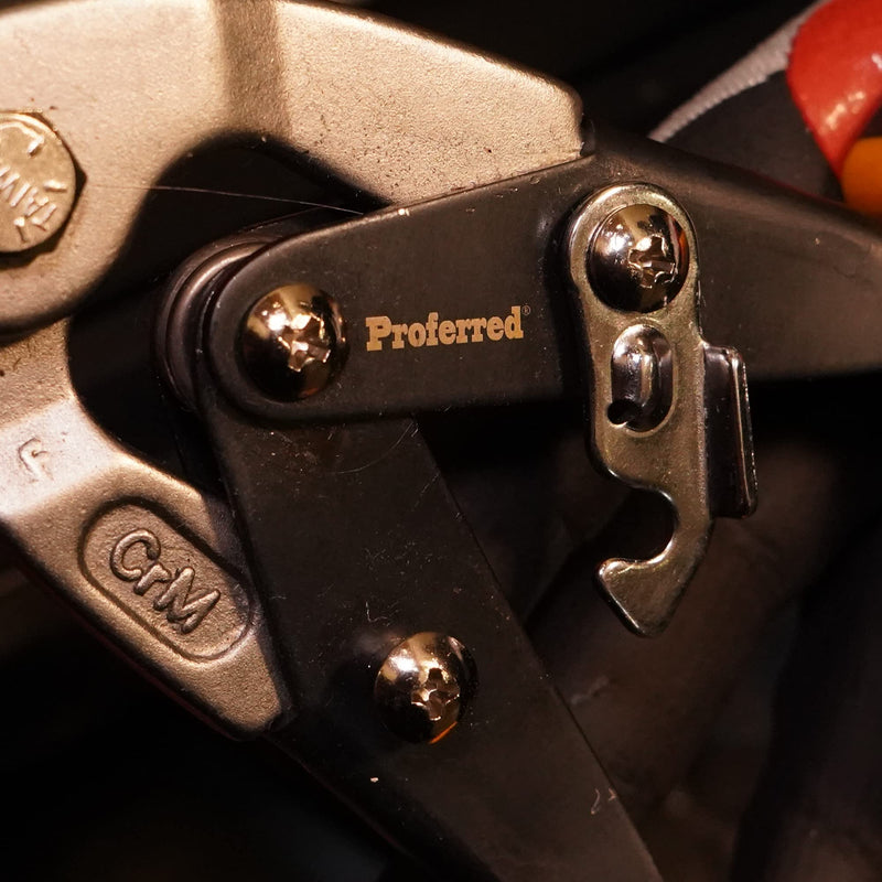 Proferred T02004 Aviation Snips, TPR Grip, Notch Cut, Yellow/Black