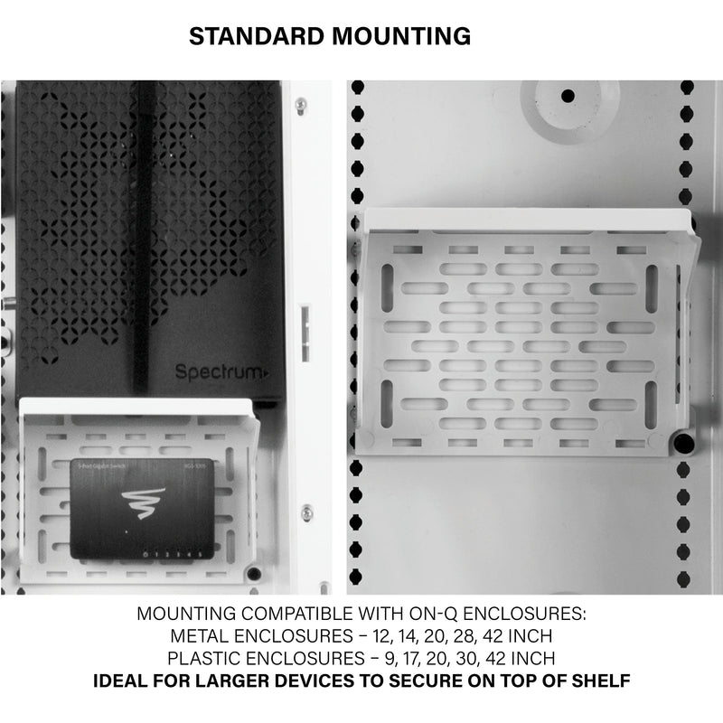 On-Q AC1060 Shelf Mounting Bracket, White