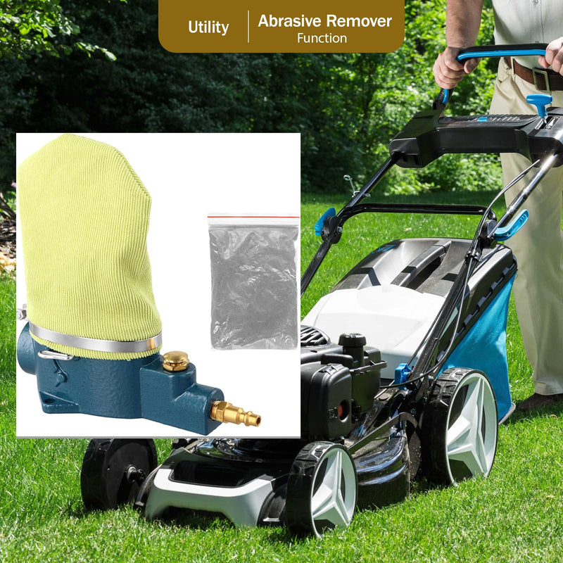 Electric Spark Plug Cleaner, Pneumatic Spark Plug Cleaner, Car Air Sand Blaster Cleaning Tool with 50g Silicon Carbide and Storage Bag Ideal for Motorcycles, Lawn Mowers, Vehicles