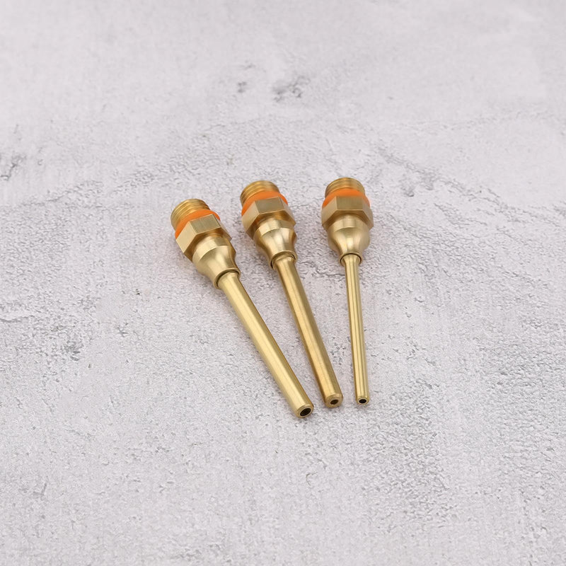 3Pcs Hot Glue Gun Nozzles 3 Size 70 mm Copper Glue Gun Nozzle with Wrench Assortment Kit for Home Repairs DIY Craft Projects Brass
