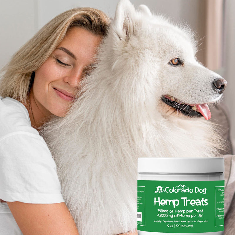 Hemp Calming Chews for Dogs Anxiety Relief - 120 Count - USA Made - 350 MG Per Calming Treat for Dogs - PawsPlanet Australia