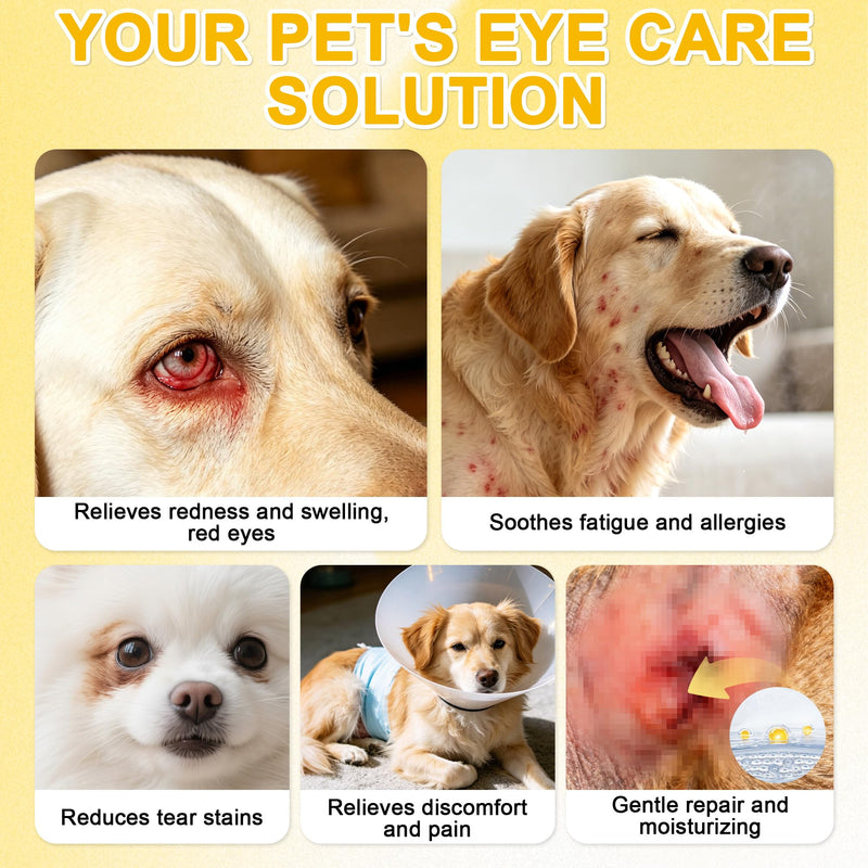 Pets Advanced Vsion Formula for Dogs, Helps Reduce Dog Tear Stain Supplement, Supports Vision and Reduces Redness Swelling