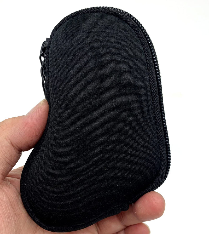 Wanty Asthma Inhaler Holder Neoprene Protective Portable Carrying Bag Travel Inhaler Mini Case Sleeve for L-Shaped Inhaler, Inhaler Not Included (Black) Black