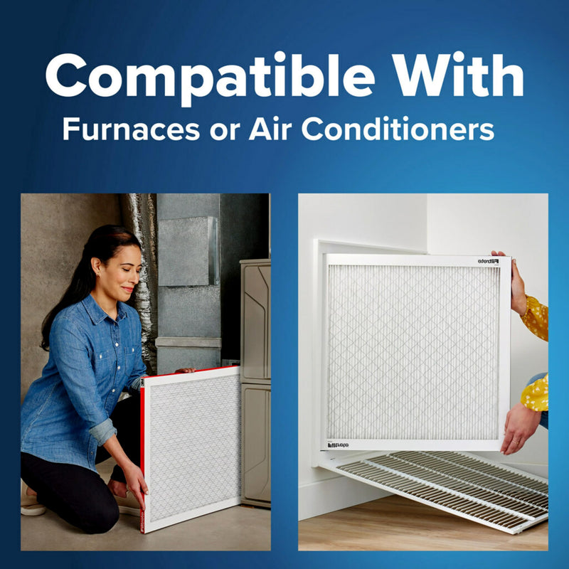 Filtrete 20x25x1 AC Furnace Air Filter, MERV 11, MPR 1000, Micro Allergen Defense, 3-Month Pleated 1-Inch Electrostatic Air Cleaning Filter, 2 Pack (Actual Size 19.688 x 24.688 x 0.84 in) 20 x 25 x 1
